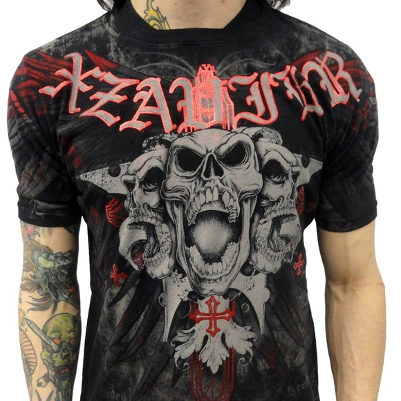 Xzavier Other - Xzavier "Skull and Cross" Graphic T-shirt XL Biker